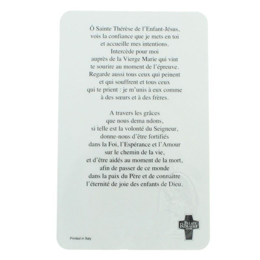 Palais du Rosaire Image Religieuse | Carte De Priere De Sainte Therese