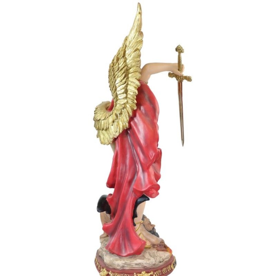Palais du Rosaire Statue De Saint Michel | Statue St Michel Resine 60Cm