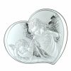 Palais du Rosaire Cadre Religieux | Cadre Religieux En Forme De Coeur Avec Des Anges 14,5X12Cm