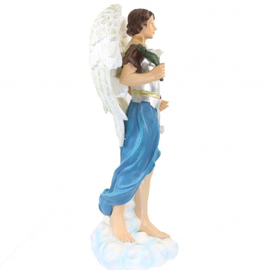 Palais du Rosaire Statue Ange | Statue Saint Gabriel De 45Cm En Resine