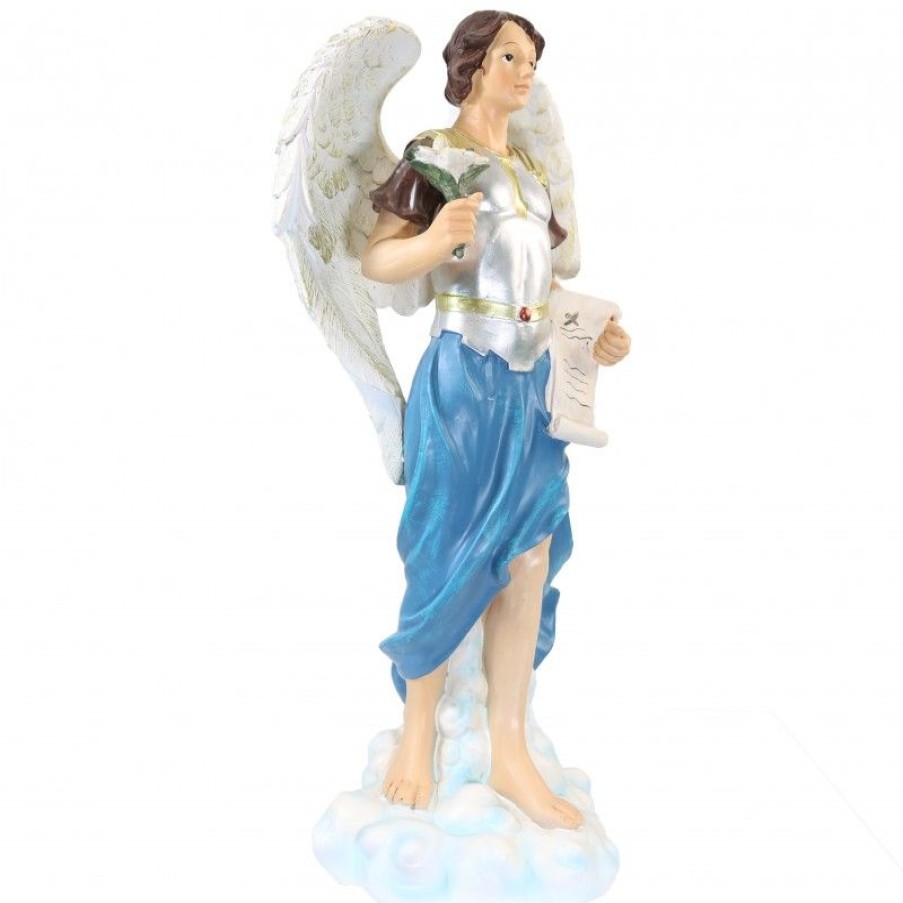 Palais du Rosaire Statue Ange | Statue Saint Gabriel De 45Cm En Resine