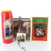 Palais du Rosaire Decoration De Noel | Coffret Religieux De La Sainte Famille Avec Chapelet, Livret Et Bougie Neuvaine