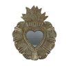 Palais du Rosaire Ex&Voto | Ex Voto Avec Miroir Effet Bronze 36 Cm