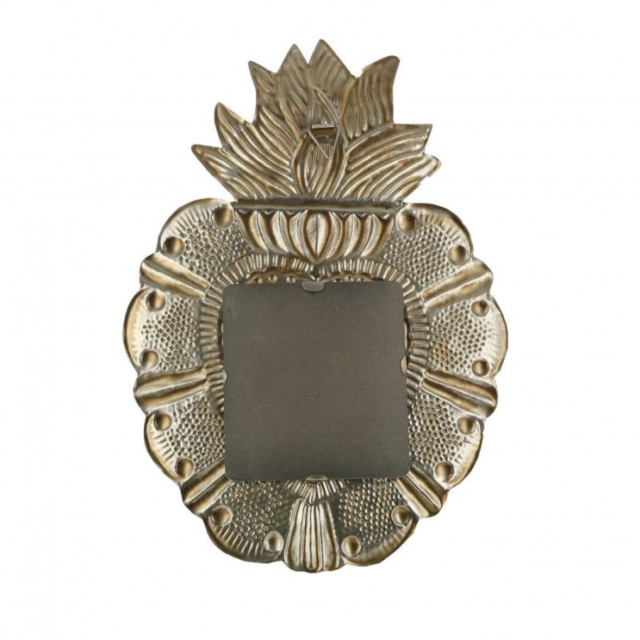 Palais du Rosaire Ex&Voto | Ex Voto Avec Miroir Effet Bronze 36 Cm