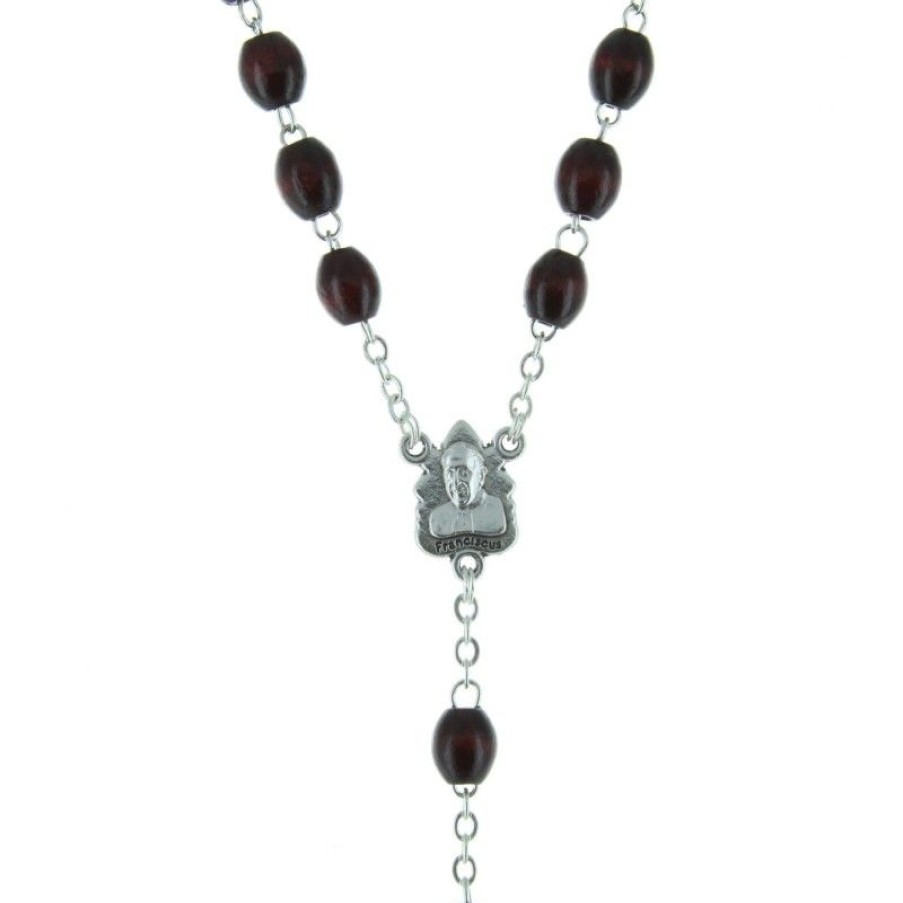 Palais du Rosaire Chapelet Bois | Chapelet Pape Francois Et Vatican Grains En Bois