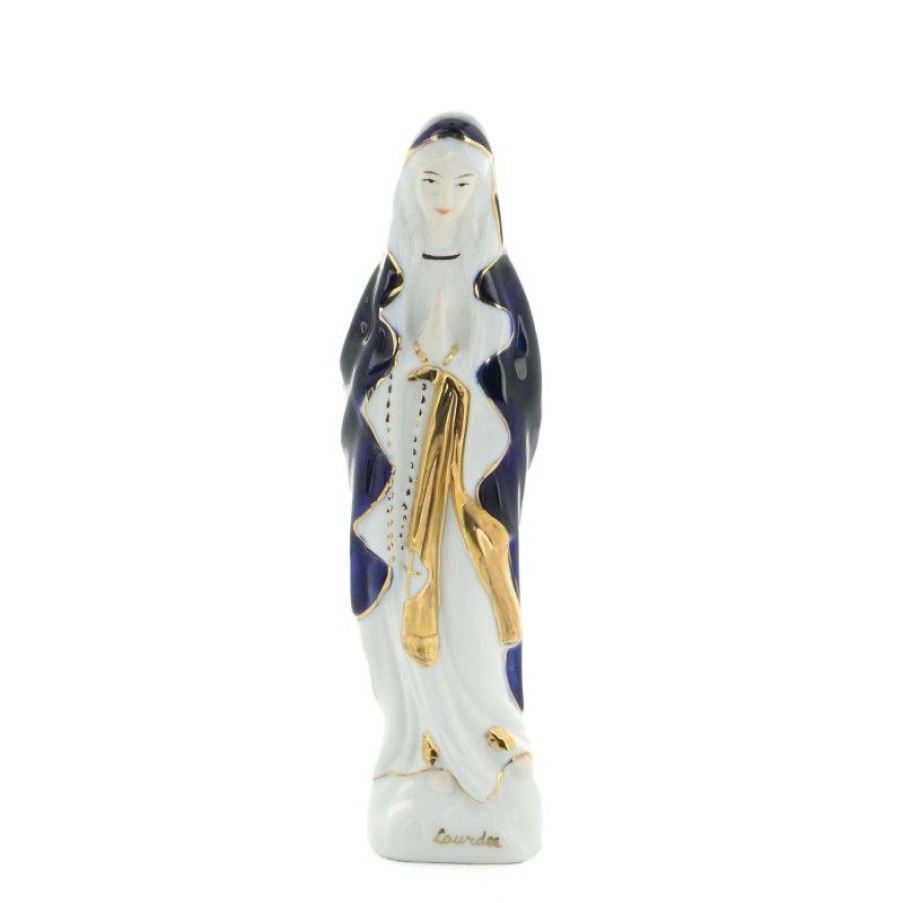 Palais du Rosaire Statue De Notre Dame De Lourdes | Statue De Notre Dame De Lourdes En Porcelaine 16 Cm