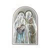 Palais du Rosaire Cadre Religieux | Cadre Sainte Famille En Argent Colore 9Cm