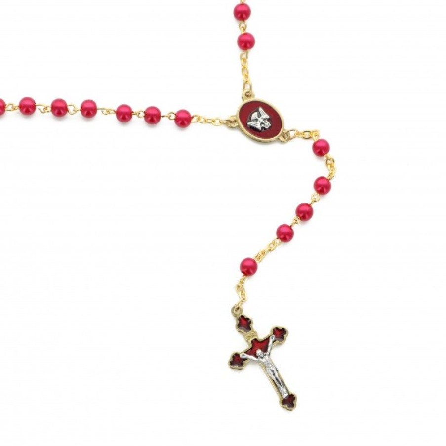 Palais du Rosaire Chapelet Verre | Chapelet De Confirmation En Verre Avec Boite Decoree