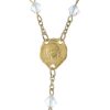 Palais du Rosaire Chapelet Plaque Or | Chapelet De Lourdes En Plaque Or Avec Des Grains En Cristal Swarovski
