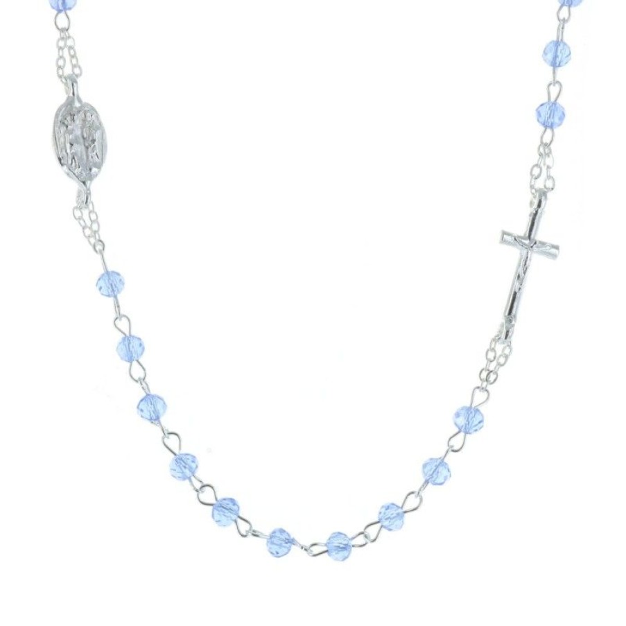 Palais du Rosaire Collier Fantaisie | Collier Chapelet Et Croix Couchee