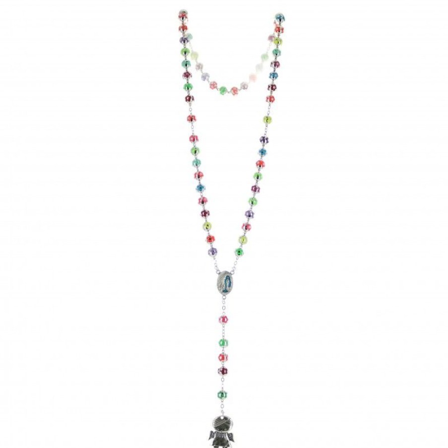 Palais du Rosaire Chapelet Pour Enfant | Chapelet Eau De Lourdes Avec Un Ange