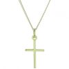 Palais du Rosaire Medaille Et Croix Plaque Or | Parure Pendentif Croix Moderne Plaque Or Et Chaine Doree 45Cm