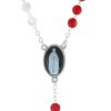 Palais du Rosaire Chapelet Verre | Chapelet De La Misericorde Divine Avec Le Coeur De Jesus Misericordieux