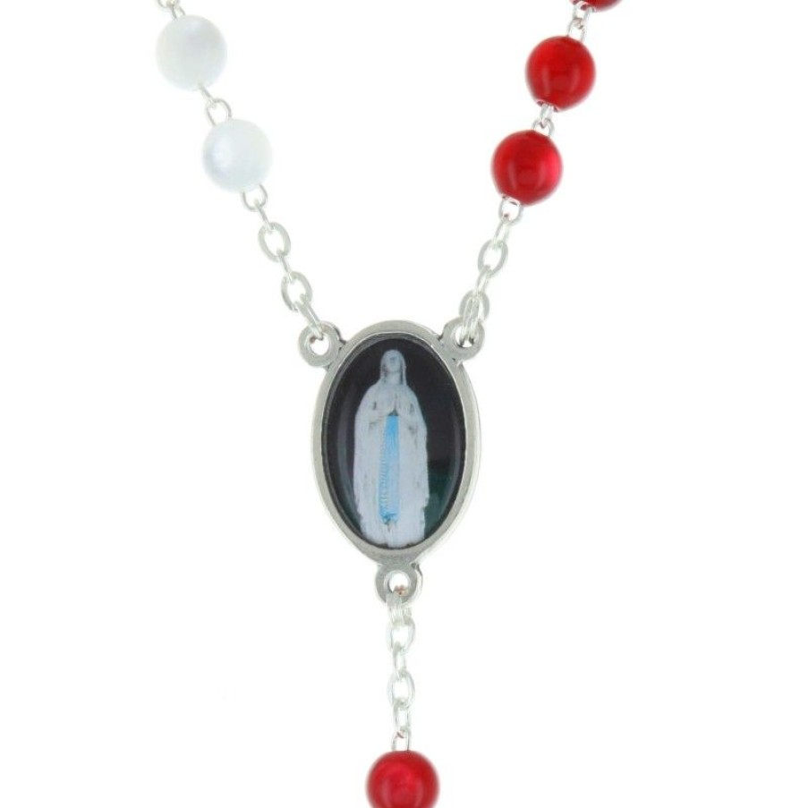 Palais du Rosaire Chapelet Verre | Chapelet De La Misericorde Divine Avec Le Coeur De Jesus Misericordieux