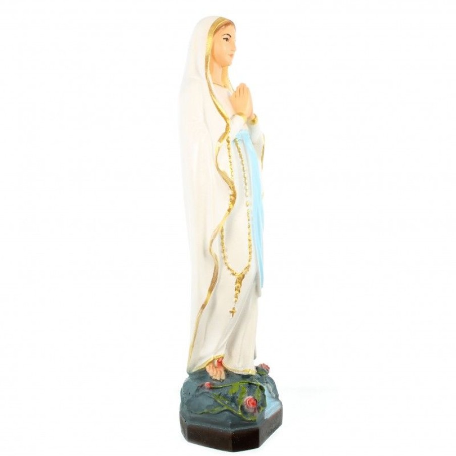 Palais du Rosaire Statue De Notre Dame De Lourdes | Statue En Resine Et Fibre De Verre De Notre Dame De Lourdes En Couleur De 20Cm