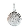 Palais du Rosaire Medaille Et Croix Argent | Medaille Ronde En Argent De L'Apparition De Lourdes