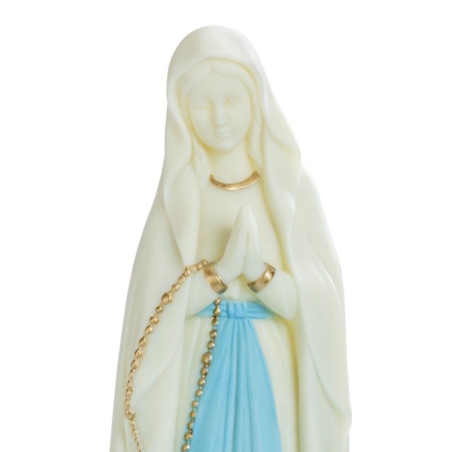 Palais du Rosaire Statue Lumineuse | Statue Vierge Marie Lumineuse En Resine 14 Cm