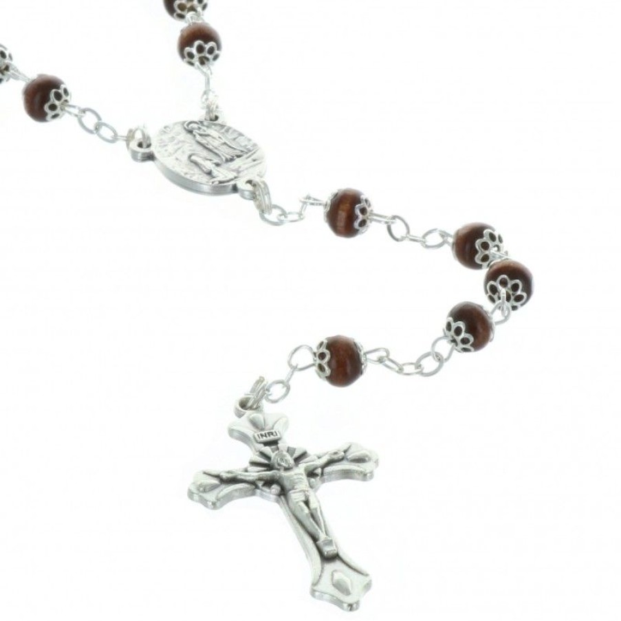 Palais du Rosaire Chapelet Bois | Chapelet De Lourdes En Bois, Et Coeur Apparition De Lourdes