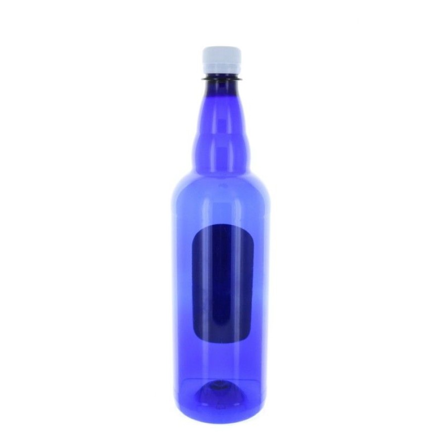 Palais du Rosaire Bouteille Eau De Lourdes | Bouteille Plastique Bleue Apparition De Lourdes Avec 1L D'Eau De Lourdes