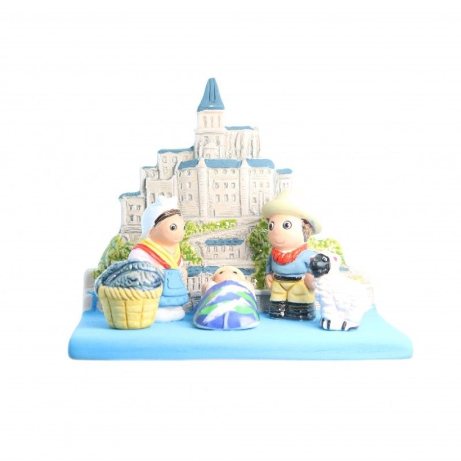 Palais du Rosaire Creche | Creche En Ceramique Du Mont Saint Michel