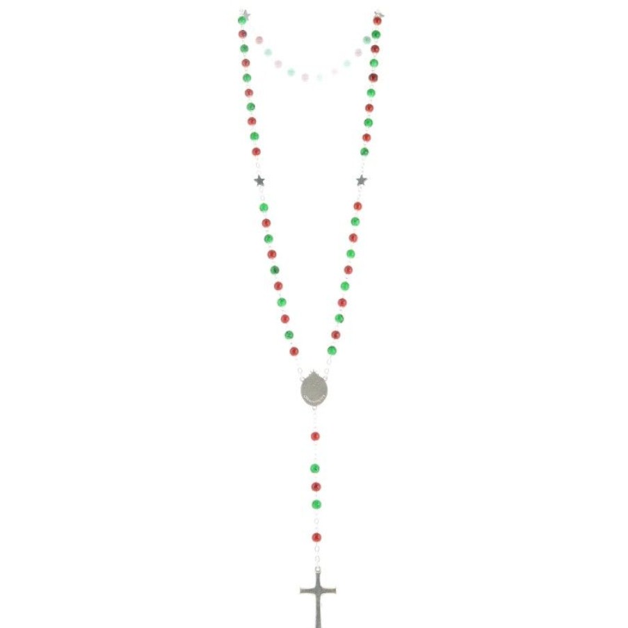 Palais du Rosaire Chapelet Verre | Chapelet De Noel En Verre Avec Paters Etoiles Hematite