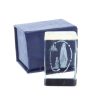 Palais du Rosaire Verre Grave | Verre Grave Laser 3D Reflets Colores, Apparition De Lourdes Et Chapelet 4,5 Cm
