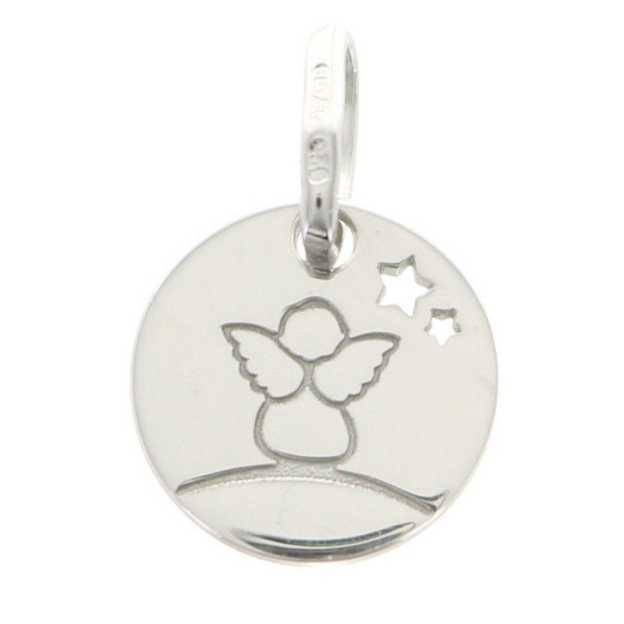 Palais du Rosaire Medaille Et Croix Argent | Medaille D'Ange En Argent 10 Mm