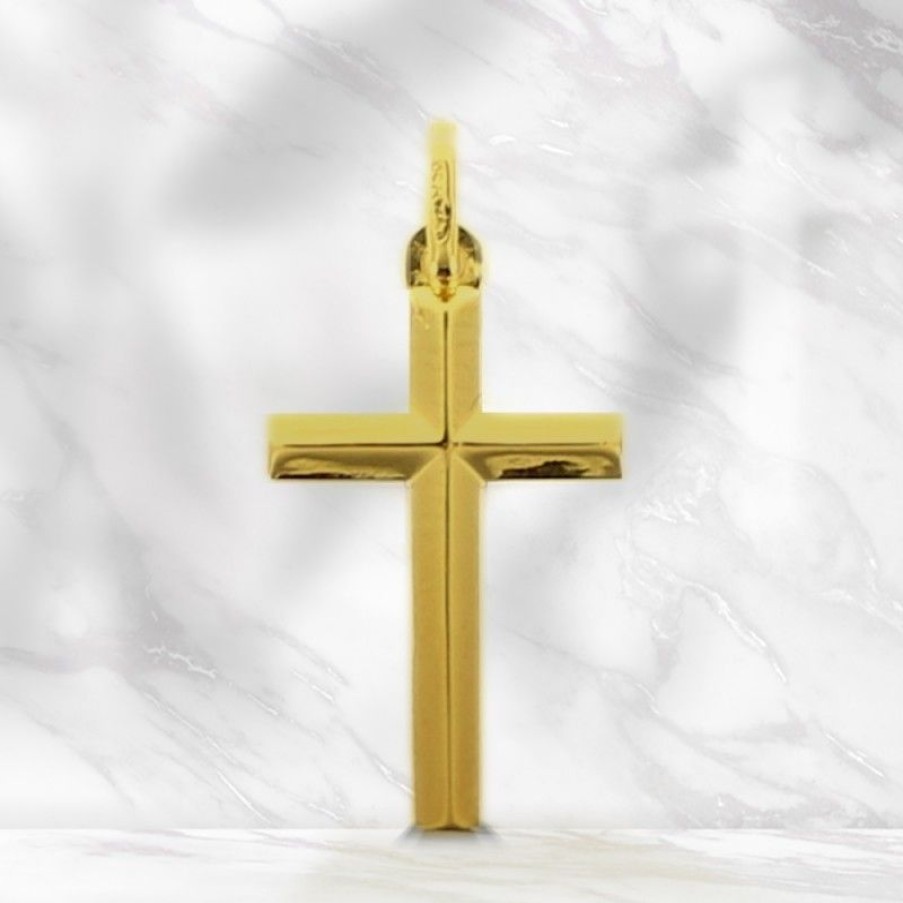 Palais du Rosaire Medaille Et Croix Or | Croix Chretienne En Or 22Mm