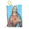 Palais du Rosaire Etui A Chapelet | Etui A Chapelet En Fil Dore 10X7 Cm Decore Des Coeurs Unis