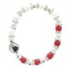 Palais du Rosaire Bracelet Fantaisie | Bracelet Du Christ Misericordieux En Pierres Semi-Precieuses