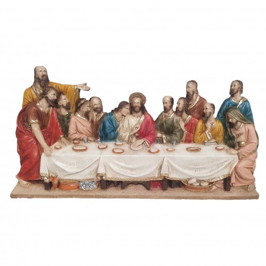 Palais du Rosaire Paques | Representation De La Cene En Relief A Poser Ou A Suspendre 57X28X5Cm