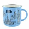 Palais du Rosaire Vaisselle De Lourdes | Mug En Ceramique Bleu Decore D'Images De Lourdes