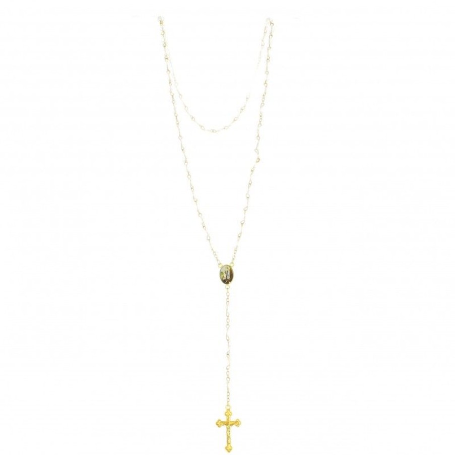Palais du Rosaire Chapelet Verre | Chapelet En Verre Avec Chaine Doree Et Sa Boite Et Sa Boite, Et Un Pin'S Colombe