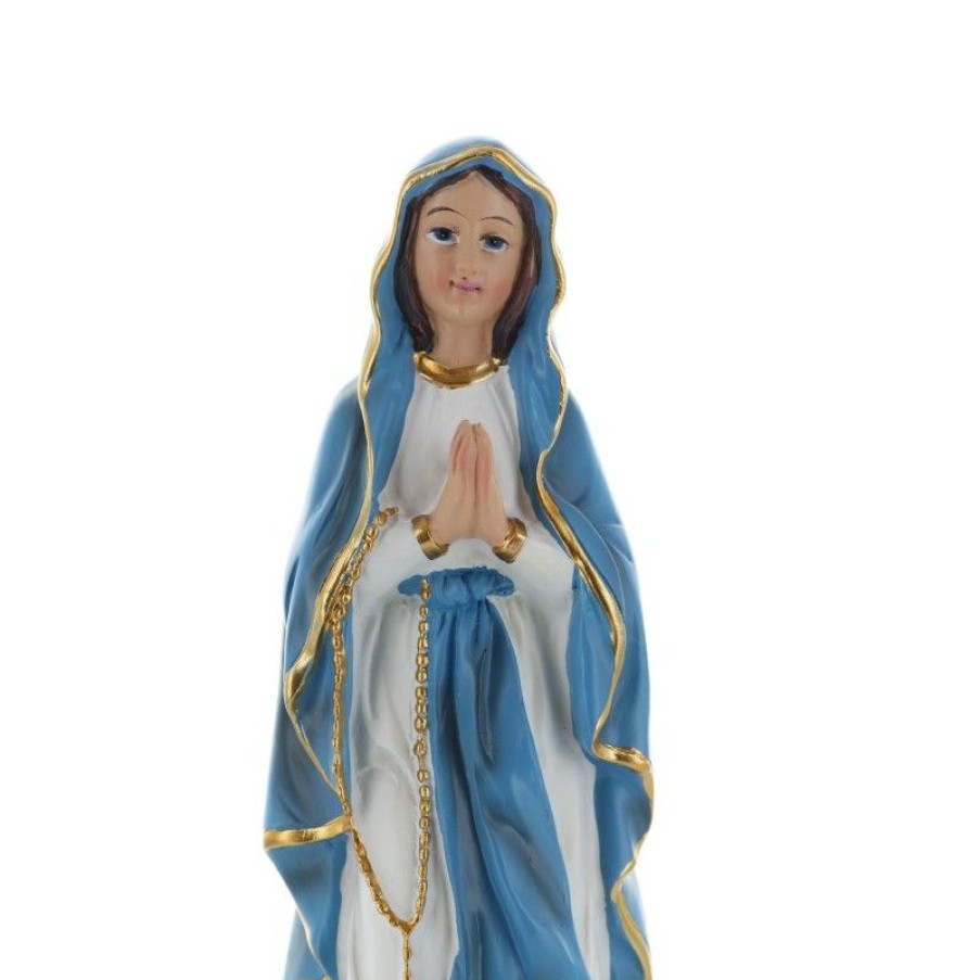 Palais du Rosaire Statue De Notre Dame De Lourdes | Statue De Notre Dame De Lourdes Vetue D'Un Manteau Bleu 23Cm