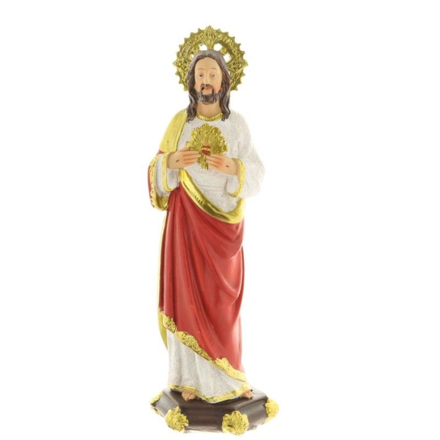 Palais du Rosaire Sacre&Coeur De Jesus | Statue En Resine Du Sacre-Coeur De Jesus De 20Cm