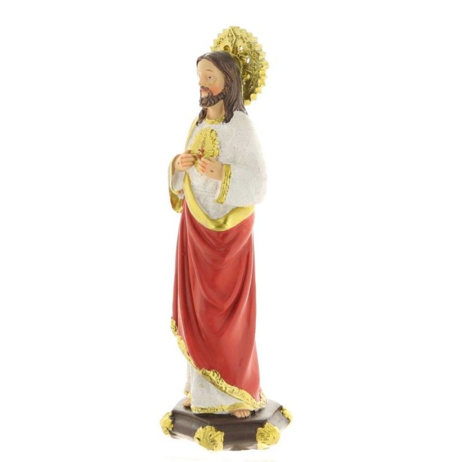 Palais du Rosaire Sacre&Coeur De Jesus | Statue En Resine Du Sacre-Coeur De Jesus De 20Cm