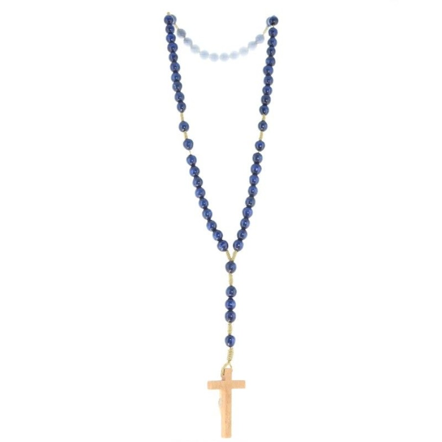 Palais du Rosaire Chapelet Bois | Chapelet En Bois De Differentes Teintes, Croix Du Christ Sculpte En Relief