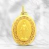 Palais du Rosaire Medaille Et Croix Or | Medaille Miraculeuse En Or 30Mm