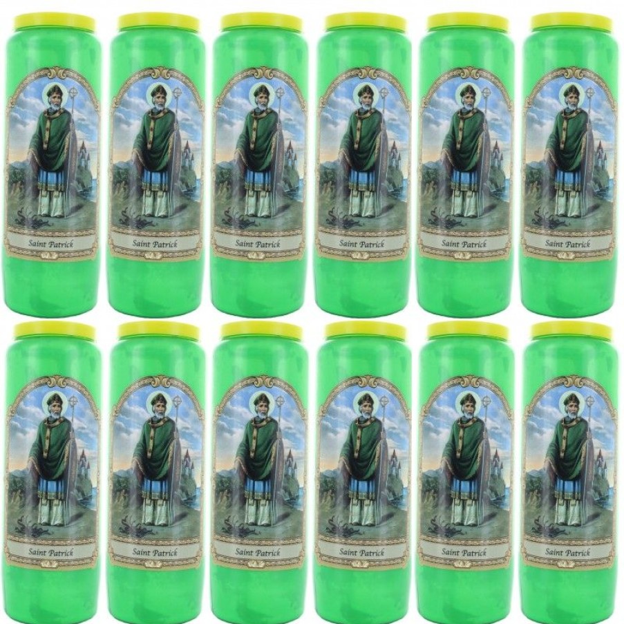 Palais du Rosaire Bougie Neuvaine | Lot De 12 Bougies De Neuvaine De Saint Patrick
