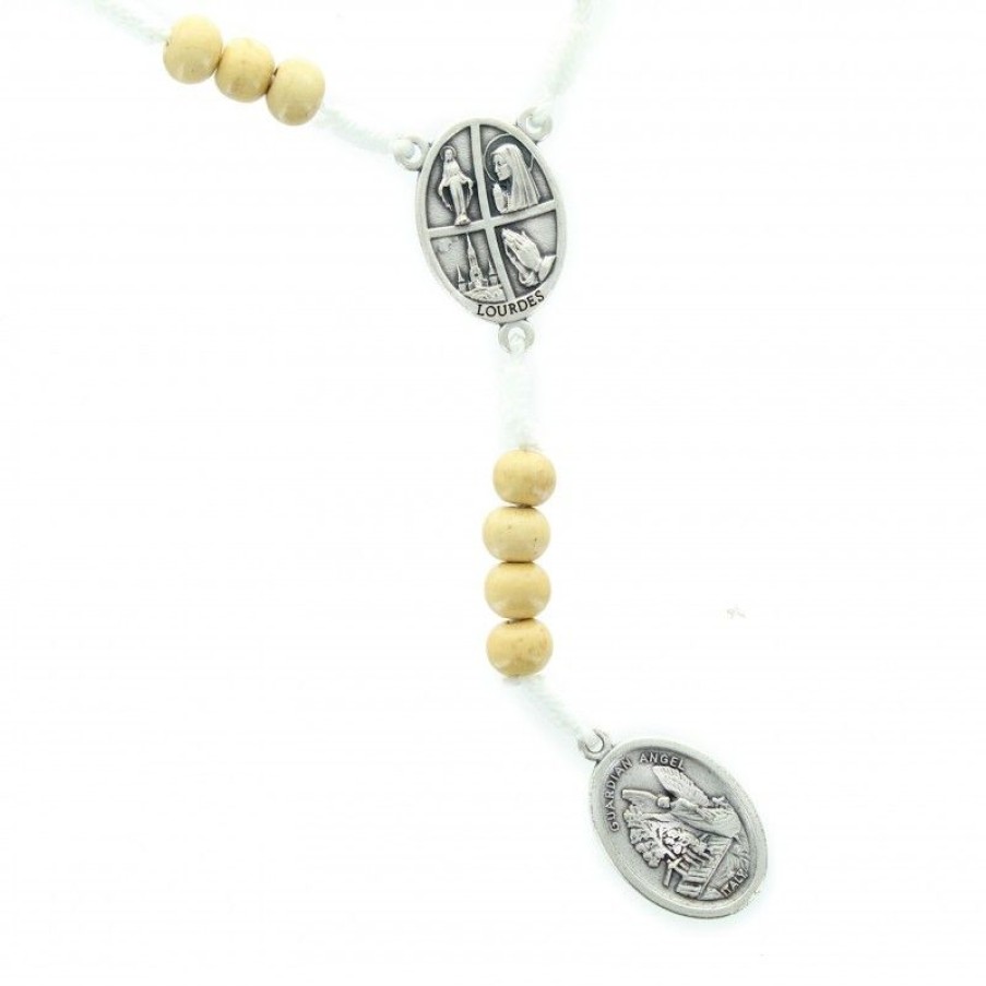 Palais du Rosaire Chapelet Bois | Chapelet De Saint Michel En Corde Et Grains En Bois