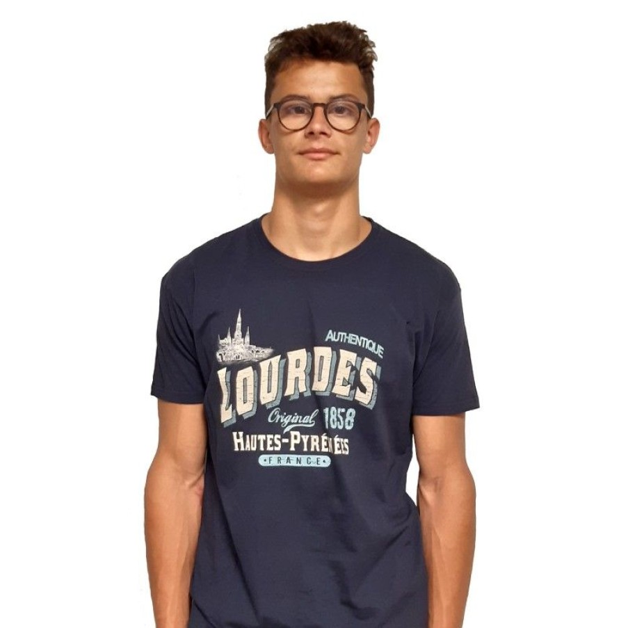 Palais du Rosaire Vetement | T-Shirt Adulte Lourdes Vintage