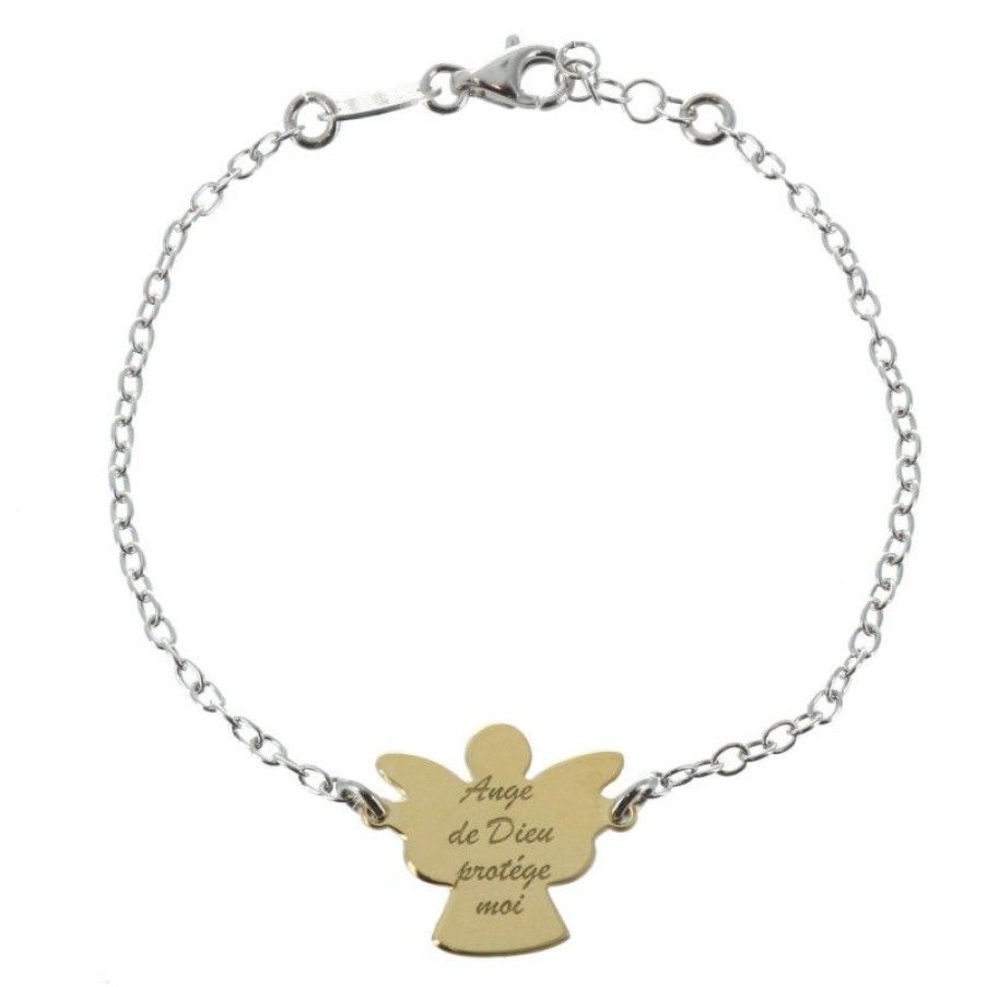 Palais du Rosaire Bracelet Argent | Bracelet En Argent Avec Un Ange