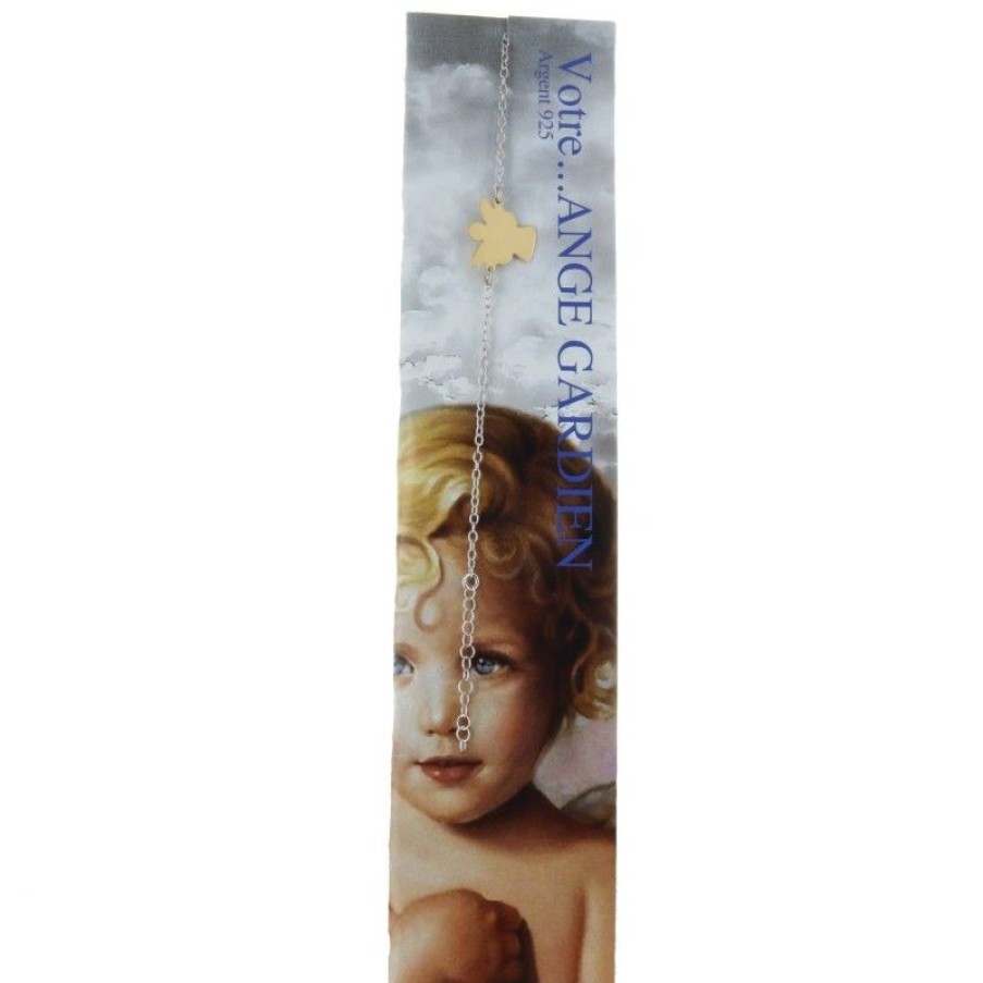 Palais du Rosaire Bracelet Argent | Bracelet En Argent Avec Un Ange