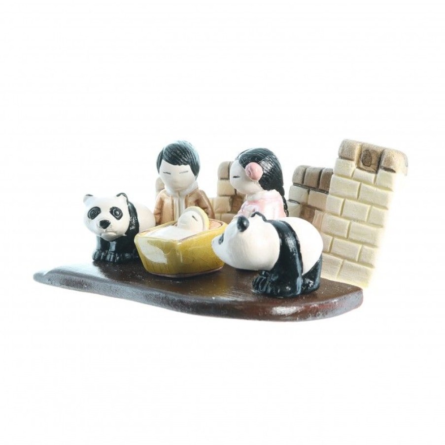 Palais du Rosaire Creche | Creche Chine En Ceramique 8X7Cm