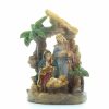 Palais du Rosaire Creche | Creche De La Sainte Famille Avec Un Palmier - Resine - 5Cm