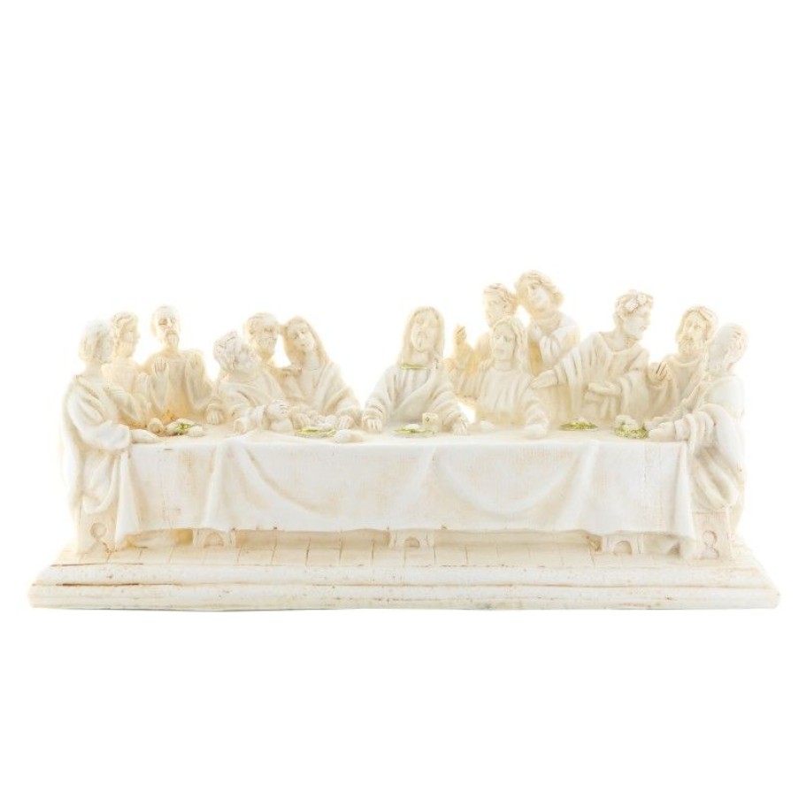 Palais du Rosaire Paques | Cene En Resine Blanche Sans Socle De 25X10Cm