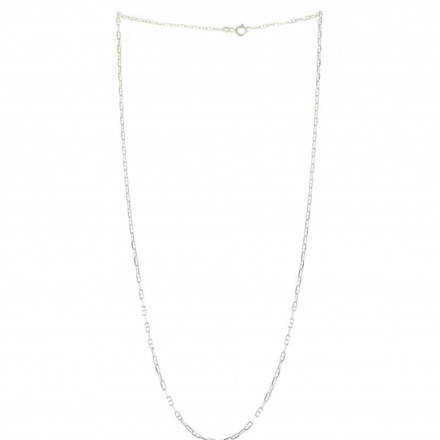 Palais du Rosaire Collier En Argent | Chaine Argent En Maille Marine Arrondie 45Cm
