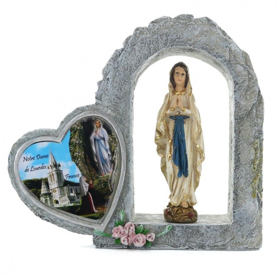 Palais du Rosaire Cadre Religieux | Cadre A Poser Avec Statue De La Vierge Marie