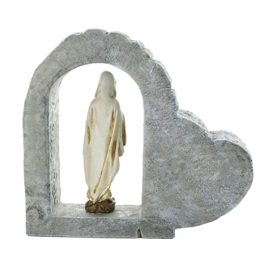Palais du Rosaire Cadre Religieux | Cadre A Poser Avec Statue De La Vierge Marie