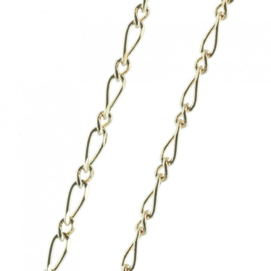 Palais du Rosaire Collier En Plaque Or | Chaine Plaque Or Maille Alternee 50Cm